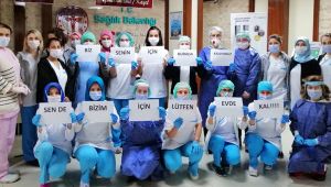 Kocaelili sağlıkçılardan koronavirüs şarkısı