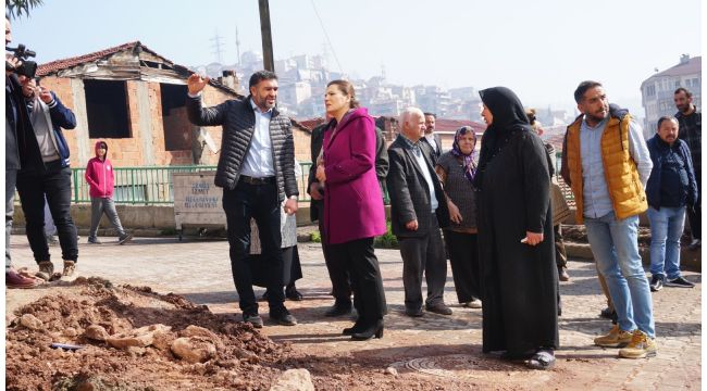 Mahalle sakinleri, Başkan Hürriyet’e teşekkür etti