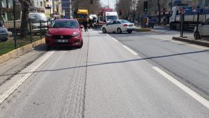 Tır karşıdan karşıya geçmeye çalışan kişiye çarptı