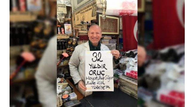 32 yıldır kesintisiz oruç tutuyor