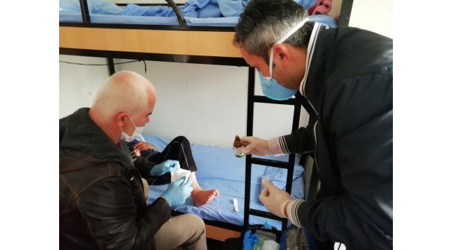 Barınma Merkezi’nde sağlık taraması