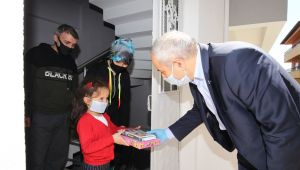 Başkan Büyükgöz Minik Miray’ı Sevindirdi