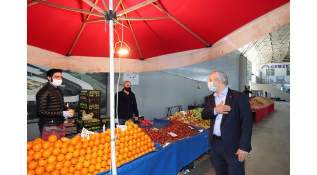 Başkan Büyükgöz semt pazarını denetledi