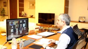 Başkan Çiftçi, video konferans ile çalışmaları anlattı