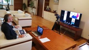 Çiftçi’den ilçe başkanlarıyla video konferans