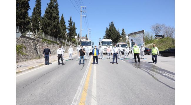 Darıca baştan aşağı köpükle yıkandı
