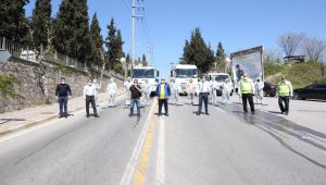 Darıca baştan aşağı köpükle yıkandı