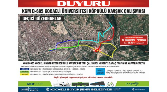 Dikkat o yol trafiğe kapatılıyor!
