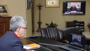 Ellibeş, belediye başkanlarıyla toplantı yaptı