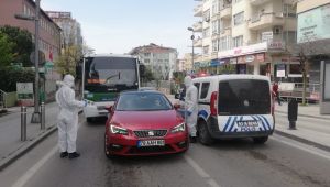 Polis, Gebze'nin ana cadde ve sokaklarında denetimde