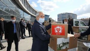 Ramazan erzakları evlere ulaştırılıyor