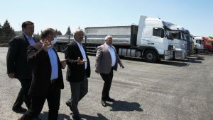 TIR parkında çalışmalar Büyükgöz’ün takibinde