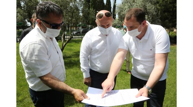Başkan Bıyık çalışmaları yerinde inceledi