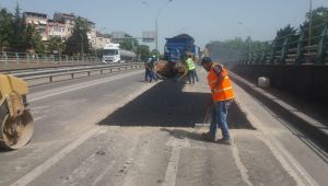 Büyük SEKA Tüneli’nde yol onarımı gerçekleştirildi
