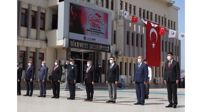 Dilovası’nda sosyal mesafeli anma töreni