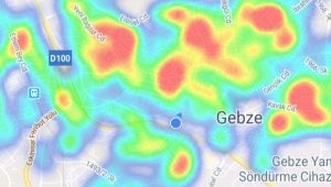 Gebze bölgesinin korona haritası güncellendi