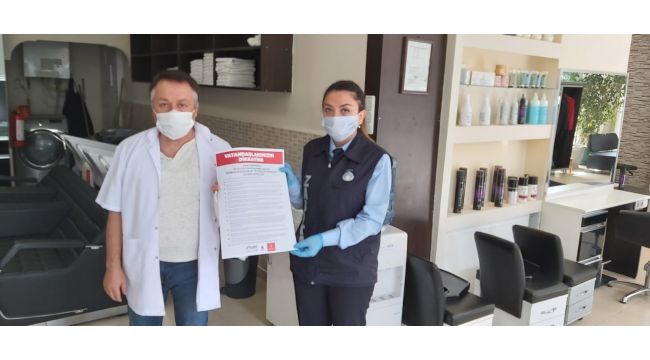 Gebze’de berber ve kuaförler denetleniyor