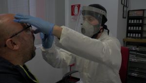 Gebze'de işçilere korona taraması yapılmaya başladı