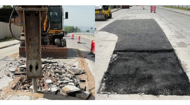 Gölcük Asar Deresi kavşak yollarına onarım