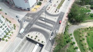 İzmit Gültepe Kavşağı'ndaki asfalt serimi tamamlandı