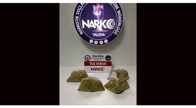 Kocaeli il sınırında durdurulan araçtan 2 kilo esrar çıktı