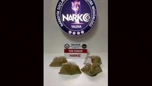 Kocaeli il sınırında durdurulan araçtan 2 kilo esrar çıktı