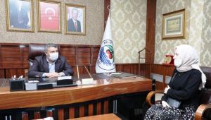 Türkiye birincisi Ayşenur, Şayir'in konuğu oldu