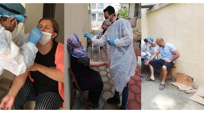 Darıca'da 439 kişiye antikor ve PCR testi yapıldı!