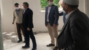 Başkan Şayir, İmam-ı Şafii Cami inşaatını inceledi