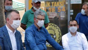 Büyükakın, Birlik Taksi'yi ziyaret etti