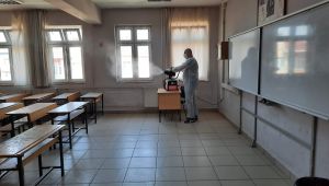 Darıca’da sınav öncesi okullar dezenfekte edildi