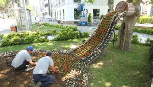 Gebze çiçek bahçesine döndü