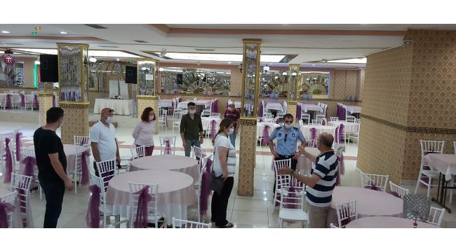 Gebze'de düğün salonları denetleniyor