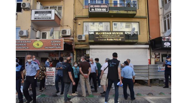 İzmit Belediyesi tehlike oluşturan binayı tahliye etti