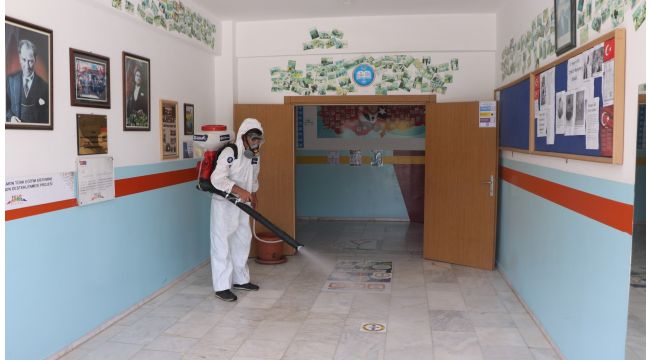 LGS sınavı için okullar dezenfekte ediliyor