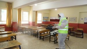 Sınav yapılacak okullar dezenfekte ediliyor!