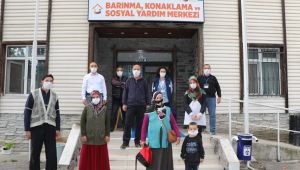 Yangında evsiz kalan 3 aile barınma merkezine yerleştirildi