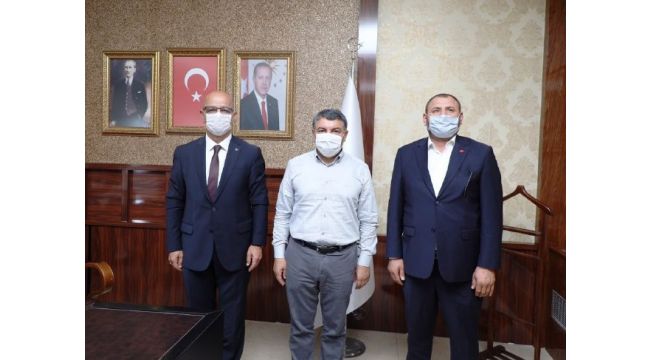 Başkan Şayir, Ünlü ve Ayaz’ı ağırladı