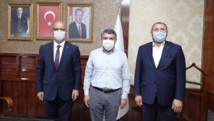 Başkan Şayir, Ünlü ve Ayaz’ı ağırladı