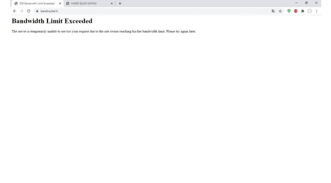 Belediyeye web sitesi şoku