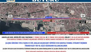 D-100 trafiğe kapatılıyor