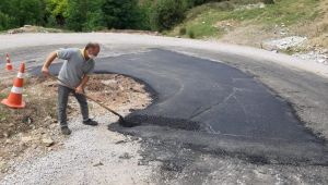 Derince’de kurban pazarına giden alternatif yol onarıldı