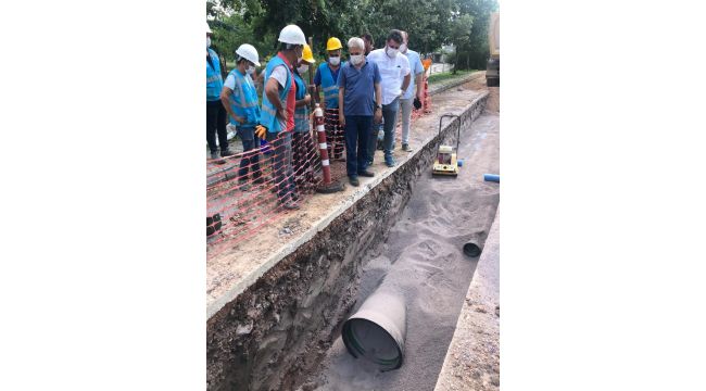 İSU Genel Müdürü Ali Sağlık, yatırımları yerinde inceledi