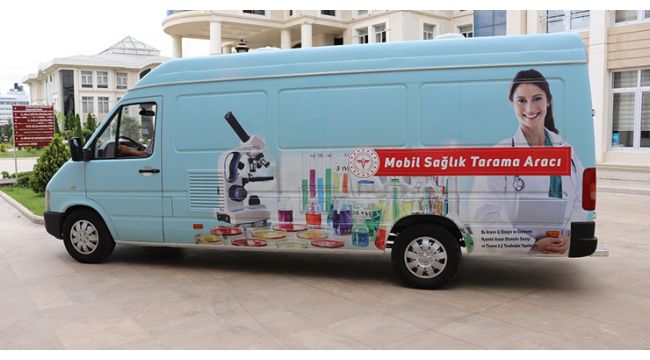 Kocaeli'ye koronavirüs numune alma aracı geldi