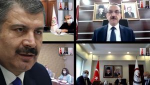 Bakan Koca, Vali Yavuz'la görüştü