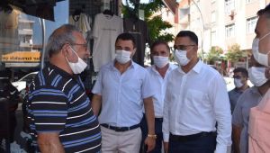 CHP Darıca tam kadro esnafı gezdi