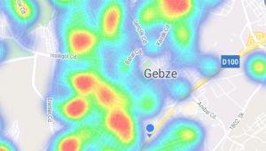 Gebze bölgesi koronavirüs haritası güncellendi