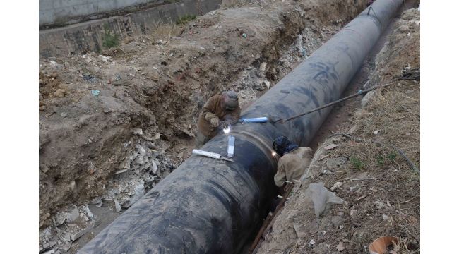 Gebze ve Darıca’da kesintisiz su için dev borular kullanılıyor