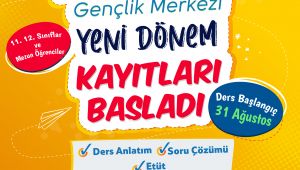 Gençlik Merkezi’nde Kayıtlar Başladı