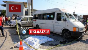 İzmit-Adapazarı yolcu minibüsünün kaza anı kameraya yansıdı